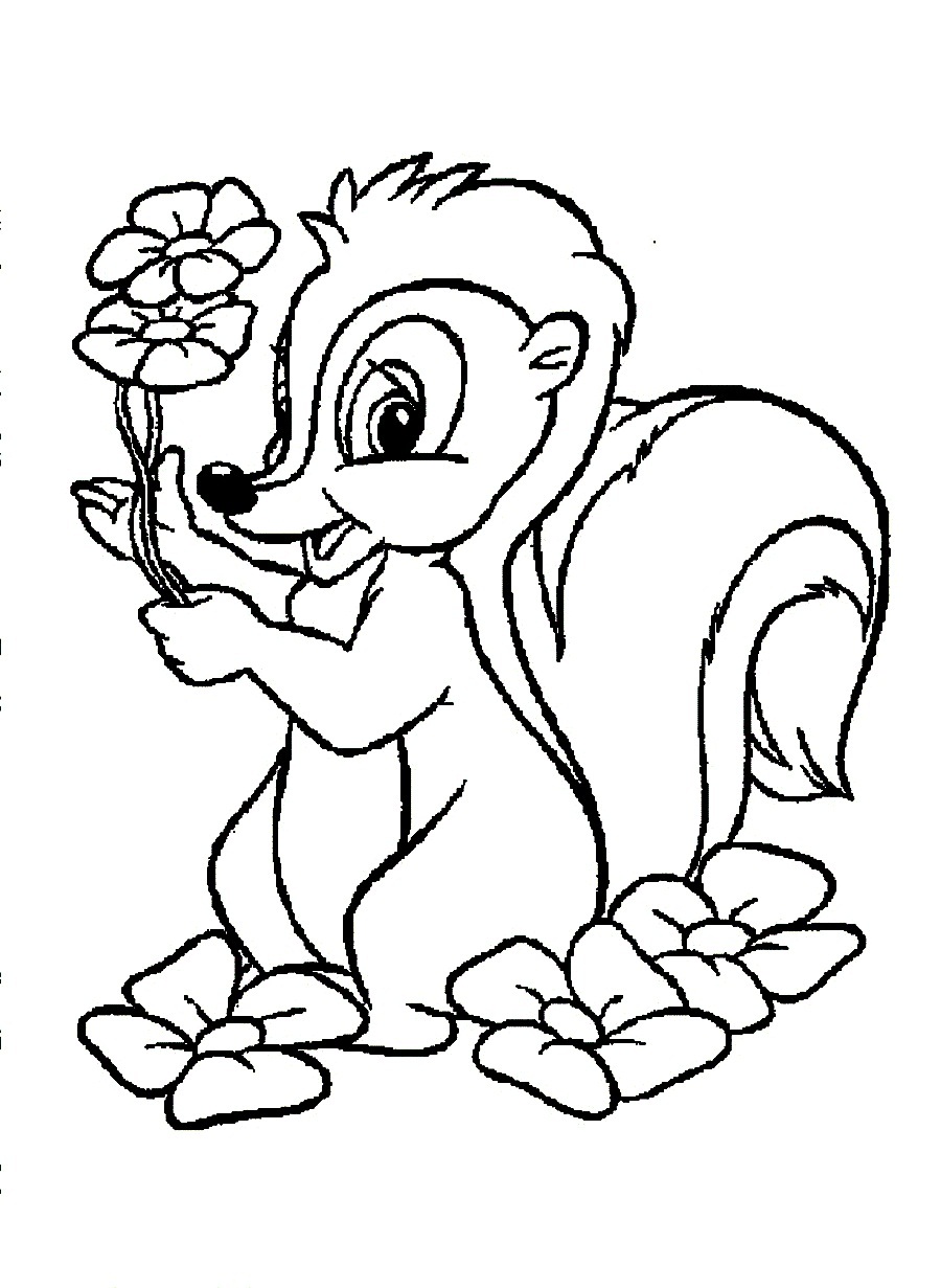Download Flower The Squirrel Loves Flower So Much Coloring Pages ...