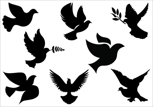 Clipart Flying Dove Cake Ideas and Designs