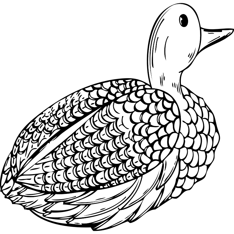 Clipart - duck decoy