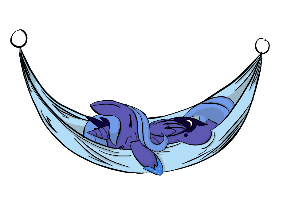 Sleepy hammock ponies- Unicorn vector by Linkling on deviantART