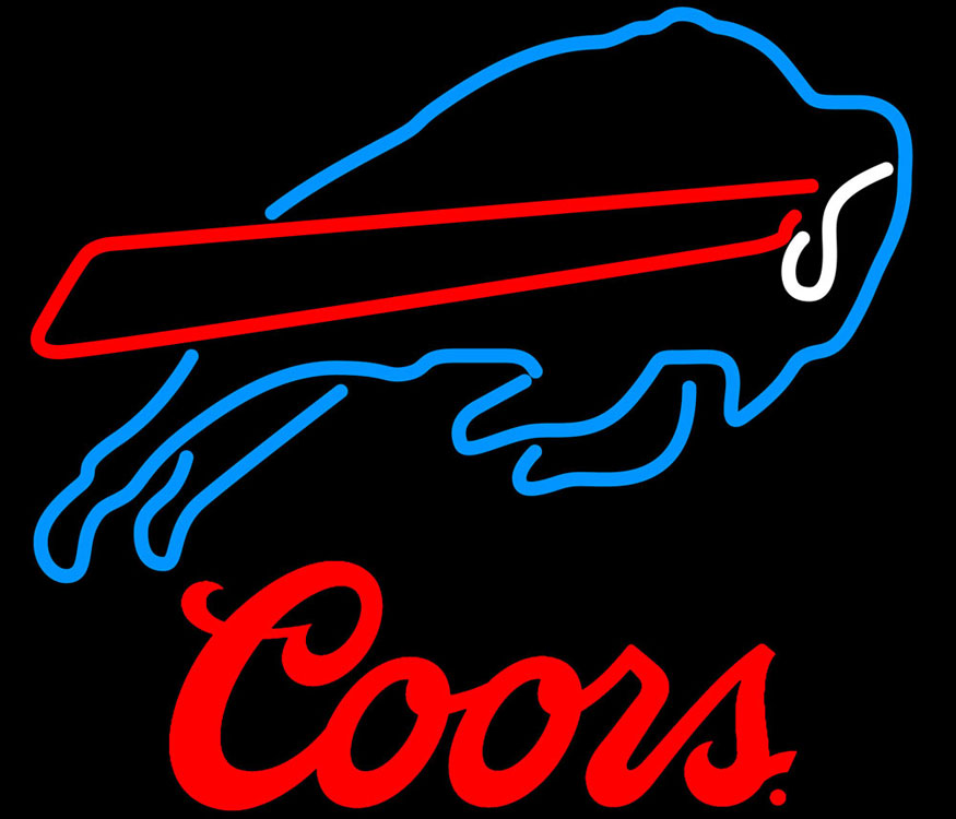 Coors Logo Buffalo Bills NFL Neon Sign | Coors Light with NFL Neon ...