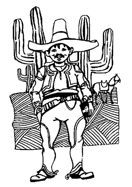 mexican man Colouring Pages (page 2)
