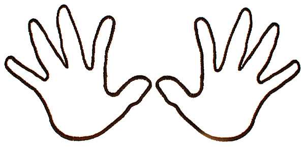 Outline Of Hands - Cliparts.co