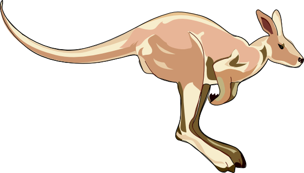 Kangaroo Clip Art at Clker.com - vector clip art online, royalty ...