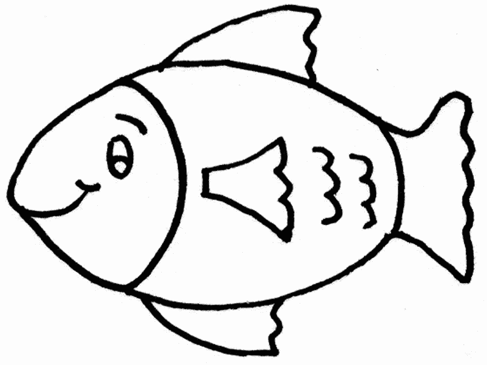 Blank Fish Template - AZ Coloring Pages