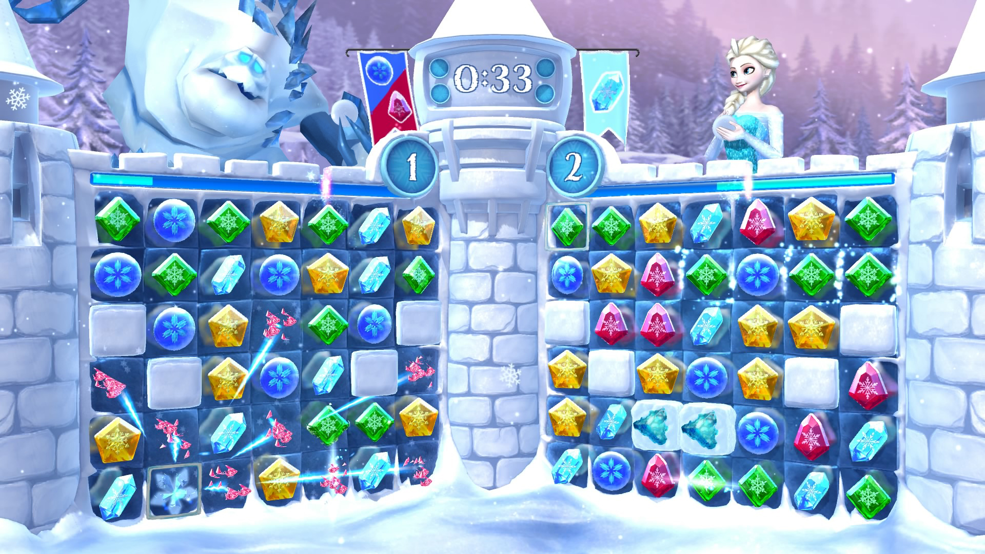 Frozen Free Fall: Snowball Fight Brings Match-3 Puzzle Play to ...