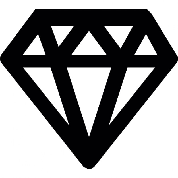 Diamond outline Icons | Free Download