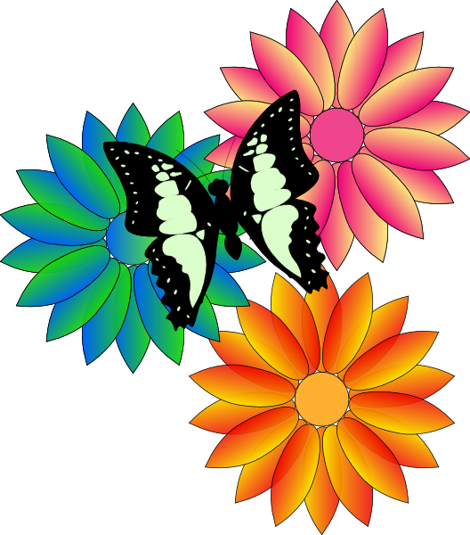 Clipart Flowers And Butterflies | Clipart Panda - Free Clipart Images