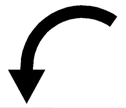 Curved Arrow Black Clipart - Free Clip Art Images
