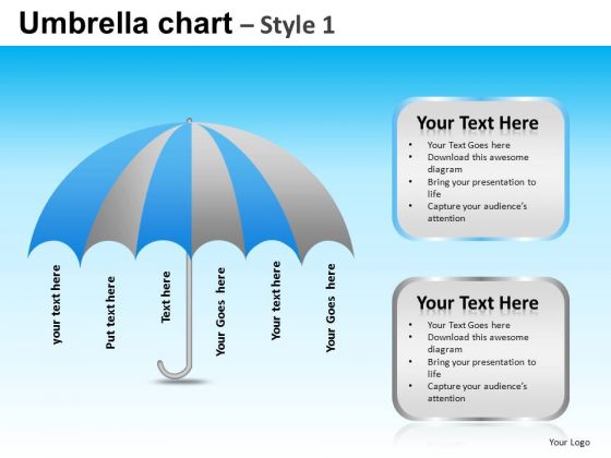 PowerPoint Template Company Competition Mission Umbrella Chart Ppt ...