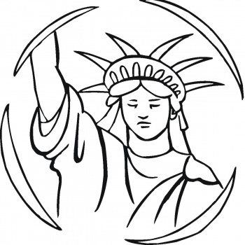 Outline Of Statue Of Liberty - ClipArt Best