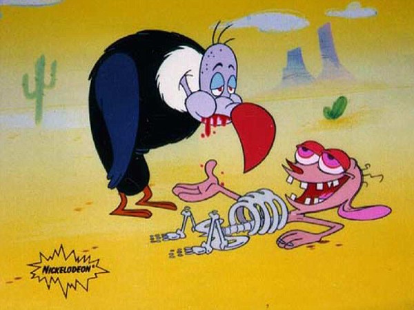Photo: Stimpy And The Vulture | Cartoon Character Wallpaper album ...