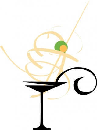 Cocktails drinks clipart - A Line Black And White Sweetheart Sexy ...