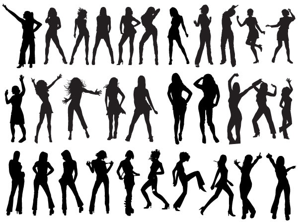 039-Vector Dancers Silhouettes | Free Vector Graphics Download ...