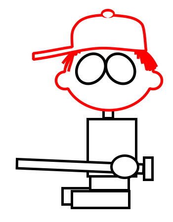 Drawing cartoon kids