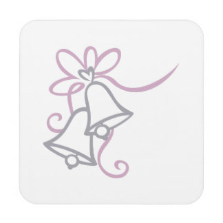 Wedding Bells Coasters, Wedding Bells Drink Coasters, Beverage ...