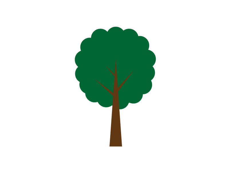 How to make a tree on Illustrator