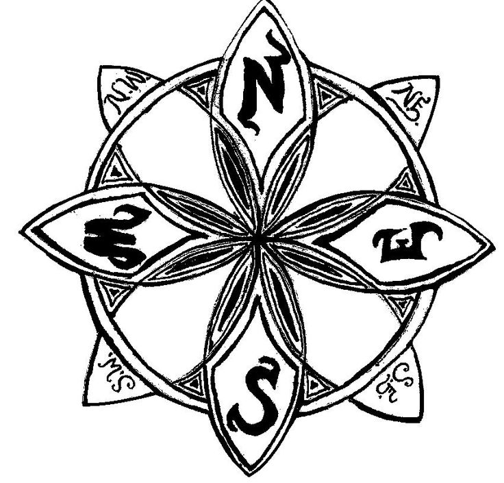 Caligraphy Compass Rose by ~xXinksXx | Cogs, Gears, Dials, & Arms | P…