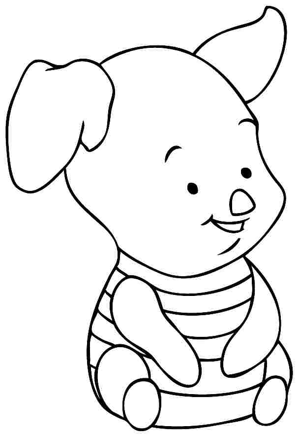 piglet from winnie the Colouring Pages (page 2)