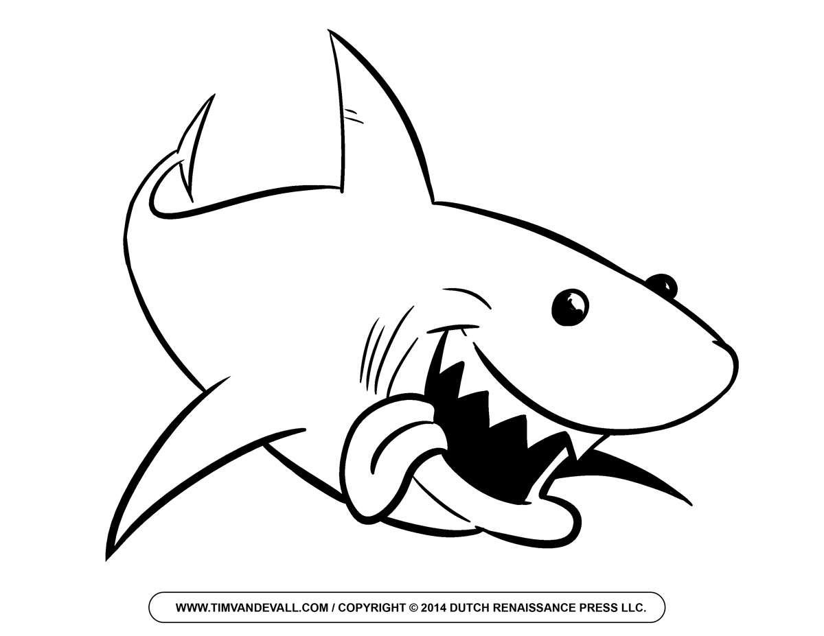 Shark Clip Art Black And White | Clipart Panda - Free Clipart Images