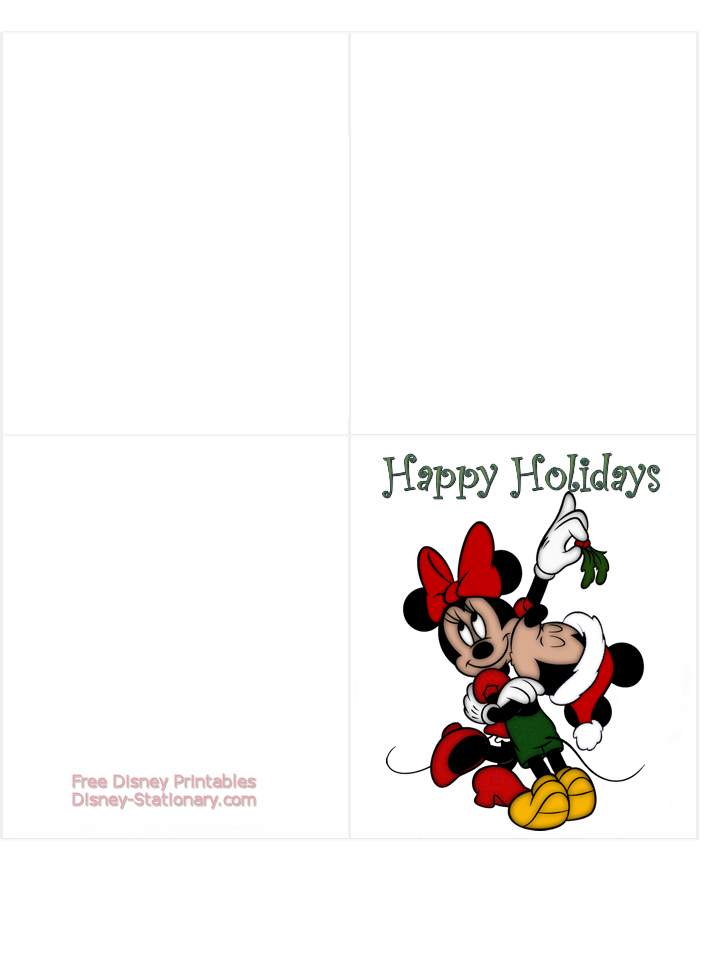 Mickey & Minnie Mouse under the Missletoe - Disney Christmas ...