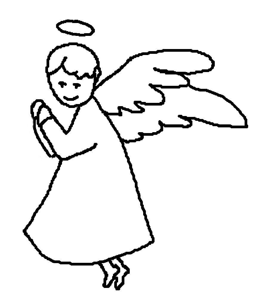 Outlines Of Angels - ClipArt Best