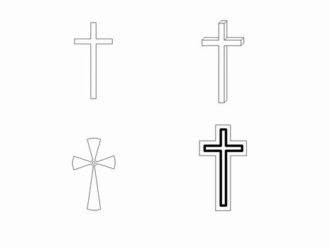 cross-outlines-clip-art- ...