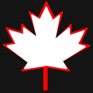 Canada Maple Leaf - White Red Outline » Emblems for Battlefield 4 ...