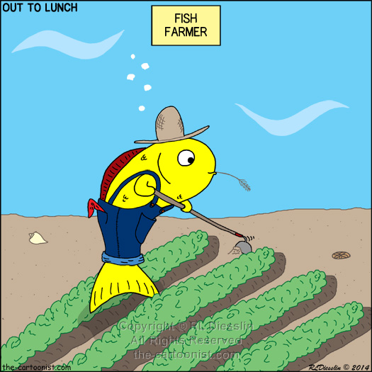 Fish Farmer - OTL Cartoon August 27, 2014