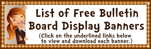 Free Bulletin Board Display Banners: Download Free Banners For ...