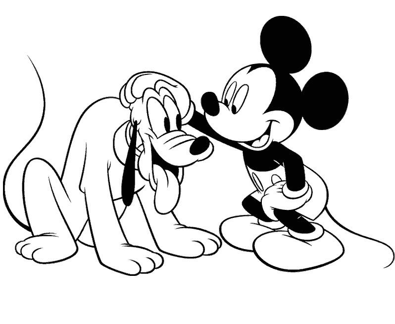Mickey Mouse Print - AZ Coloring Pages