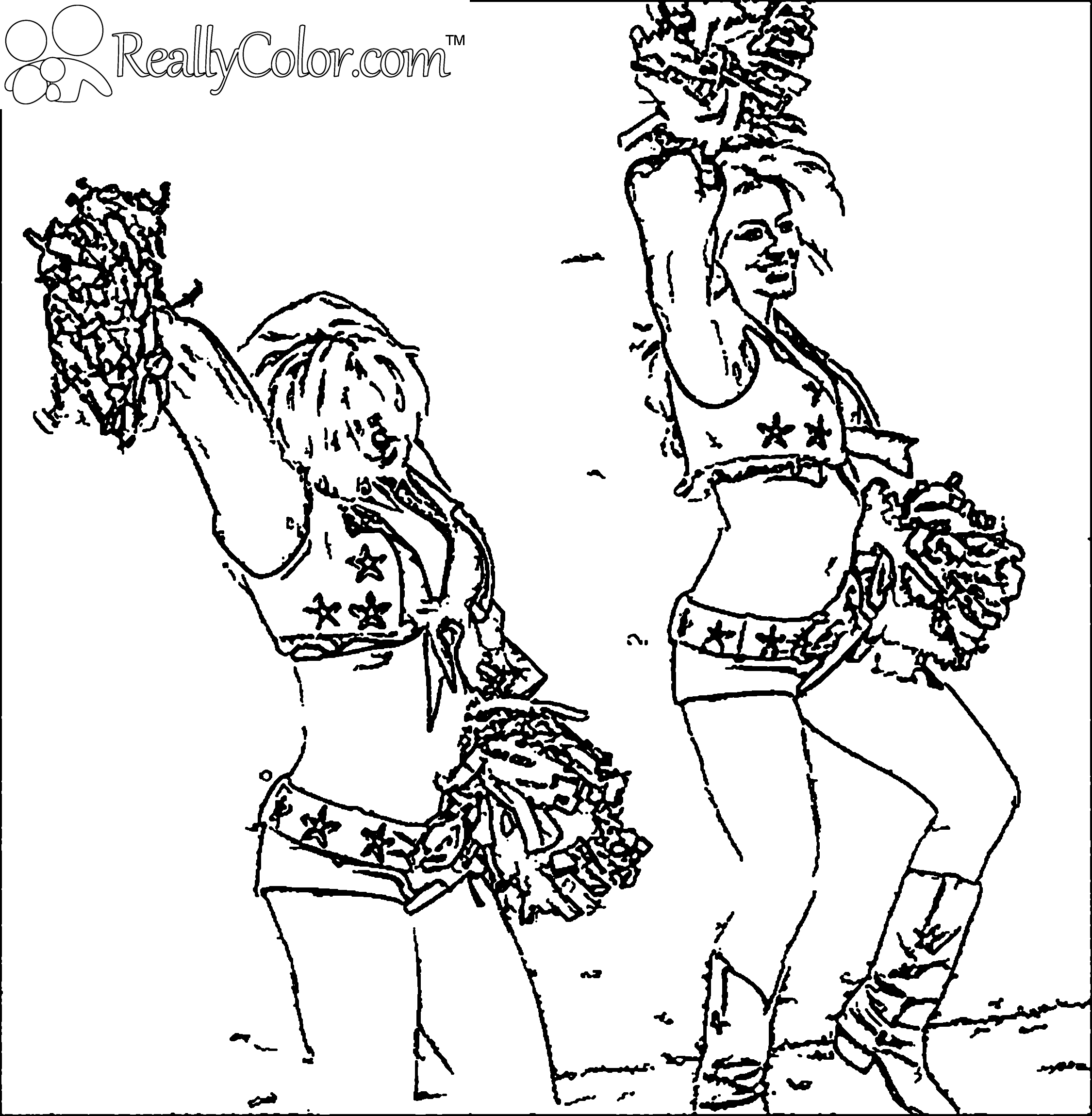 Football Cheerleaders | ReallyColor