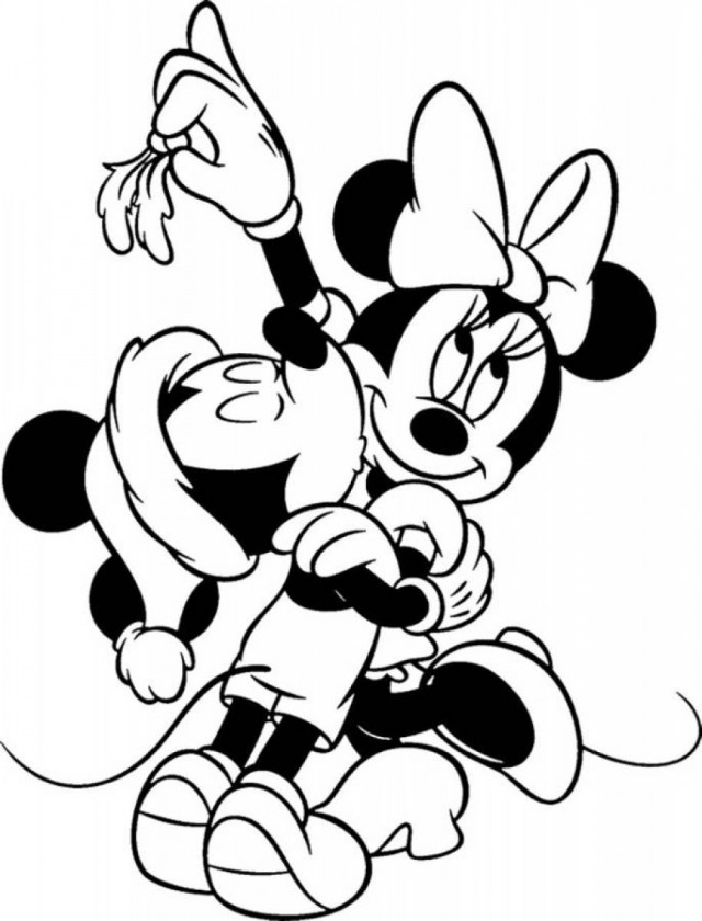Mickey And Minnie Kissing Coloring Pages Best Cartoon Wallpaper ...