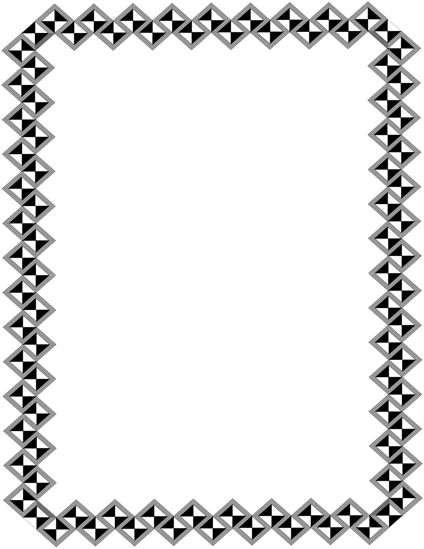 African Decor Border Page Clip Art Download