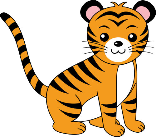 Baby Tiger Clipart Black And White | Clipart Panda - Free Clipart ...