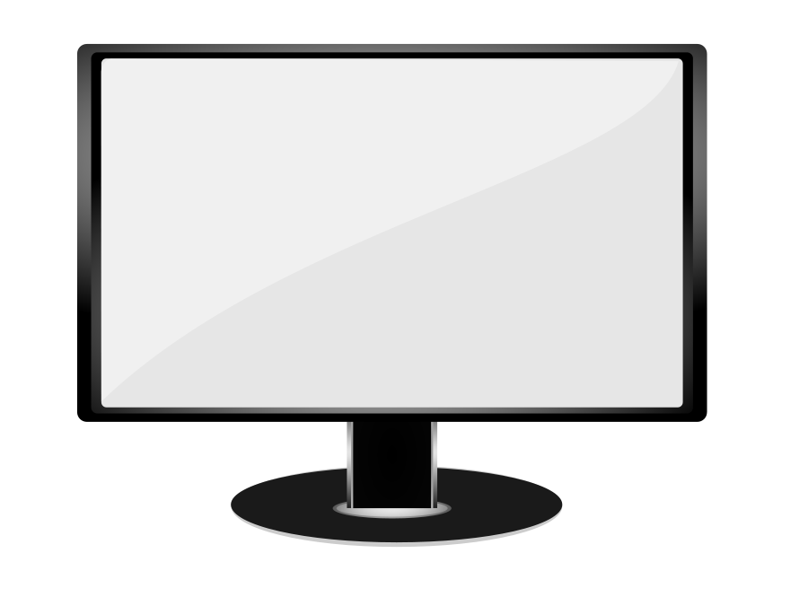 Computer Screen Clipart Black And White | Clipart Panda - Free ...