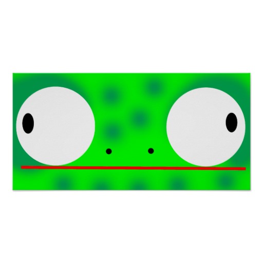 funny cute frog cartoon face mp3 speaker | Zazzle