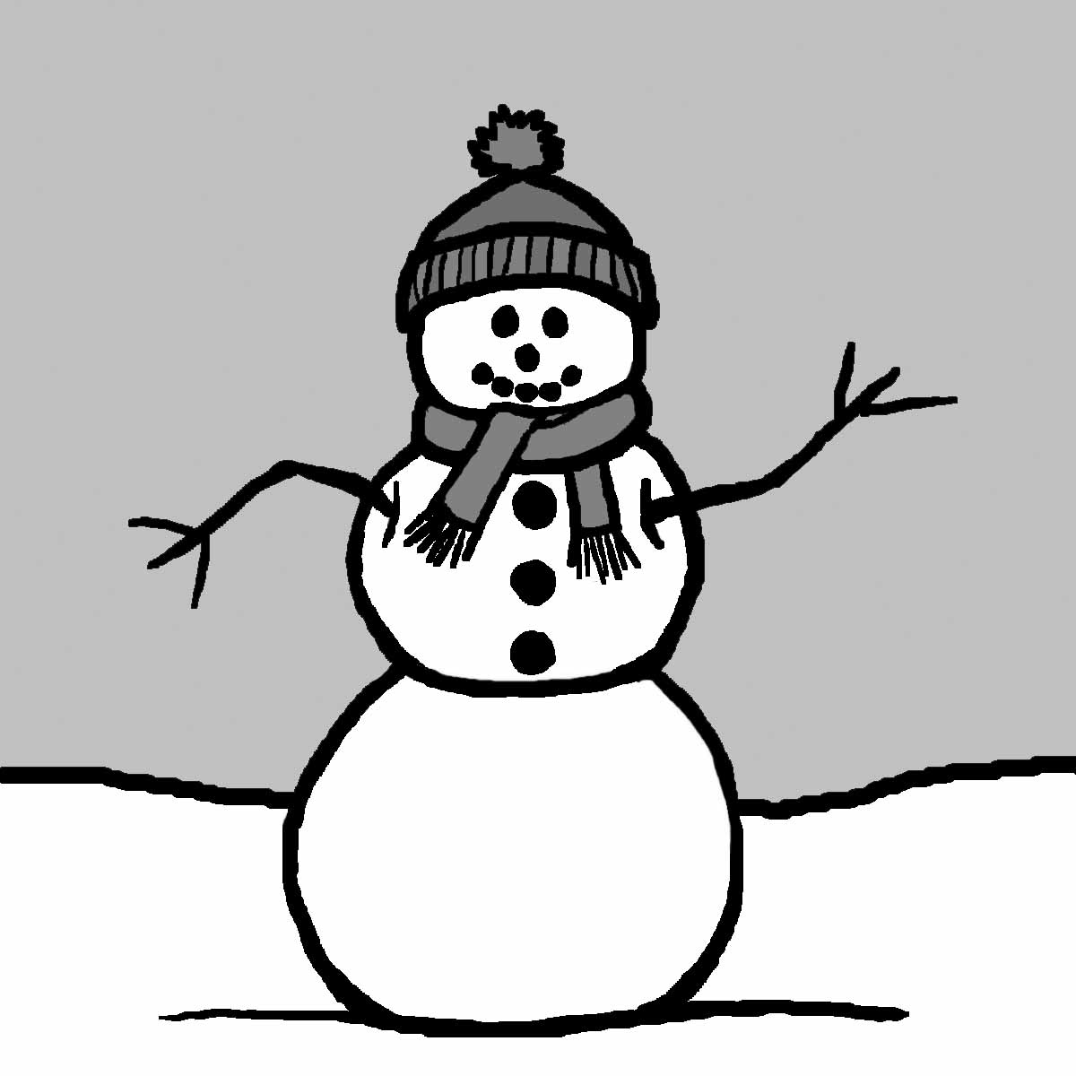Free Clip Art Snowflake Clip Art Snowflake Grayscale Winter Snow ...