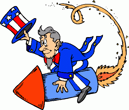 uncle_sam_on_rocket clipart - uncle_sam_on_rocket clip art