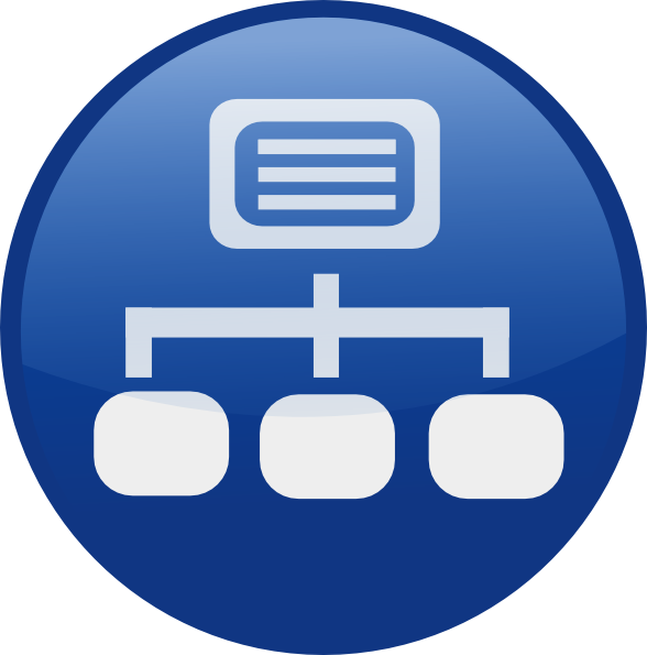 Blue Network Diagram clip art - vector clip art online, royalty ...