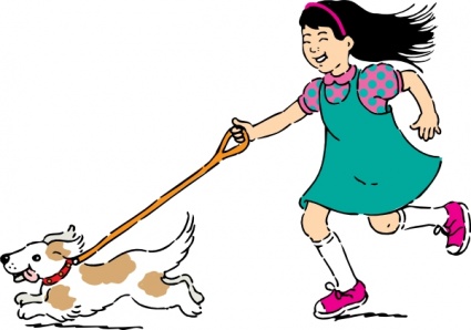 Walking Dog clip art - Download free Cartoon vectors