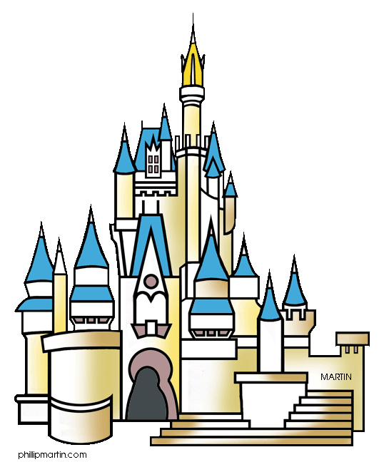 Free Architecture Clip Art by Phillip Martin, Cinderella's Castle