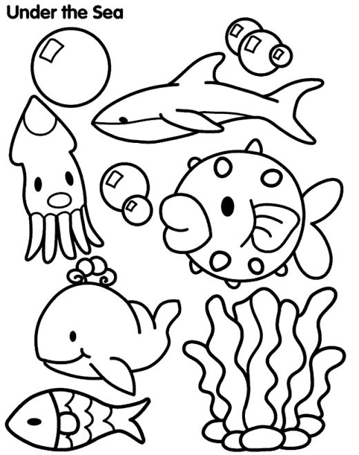 Ocean Animal Coloring Pages coloring pages for adults coloring ...