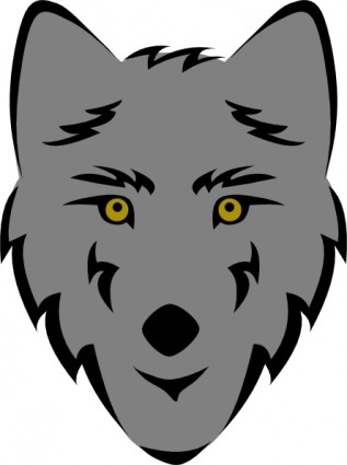 Wolf Head Silhouette clip art Vector clip art - Free vector for ...