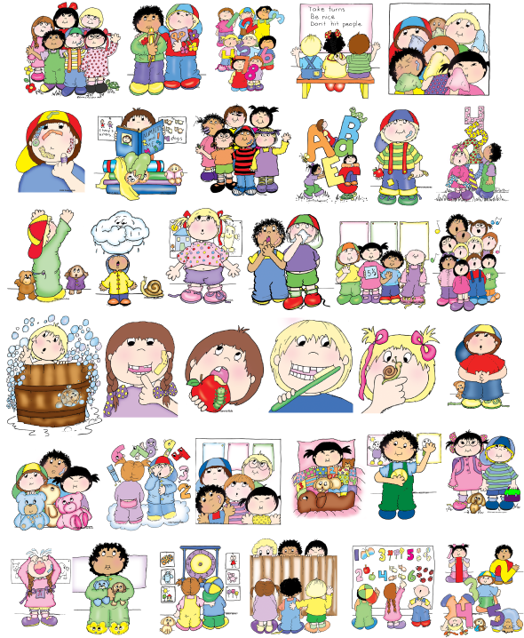 Clip Art: Learning Kids