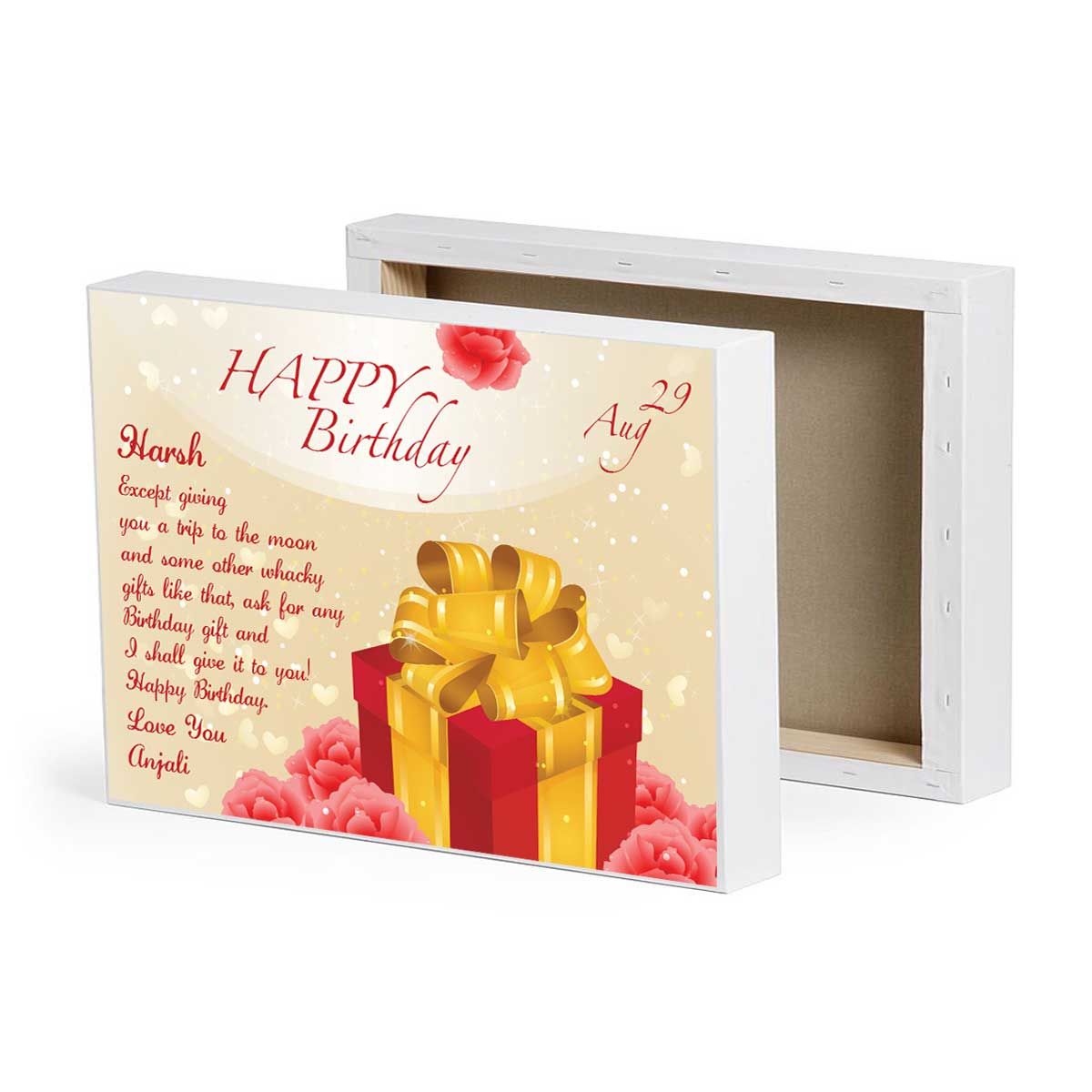 Gift Box - Canvas | Birthday Gifts for Boyfriend | Personalized ...