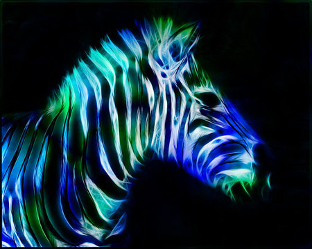 Fractal Zebra - Zebras & Animals Background Wallpapers on Desktop ...