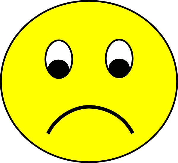 Clip Art Sad Smiley Clipart