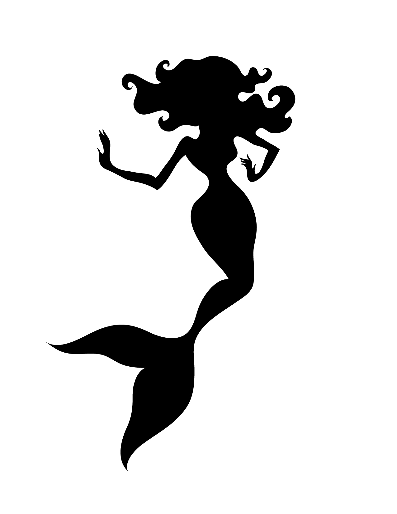 Mermaid Clipart Silhouette Clip Artjpg Clipart - Free Clip Art Images