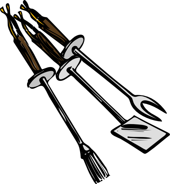 Bbq Grilling Tools clip art Free Vector / 4Vector